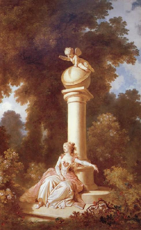 Jean-Honore Fragonard Reverie oil painting image